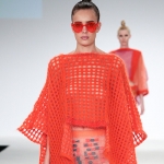Icon of British fashion journalism Hilary Alexander inspires Kingston University student's Graduate Fashion Week knitwear collection