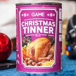 Graphic designer concocts Christmas dinner in a tin to help banish gamers' hunger pangs