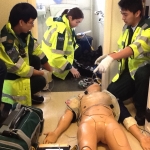 Paramedic science students head to the scene of the crime