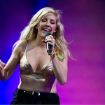 Popstar Ellie Goulding rocks Glastonbury Festival in top designed by Kingston University fashion graduate Sadie Clayton