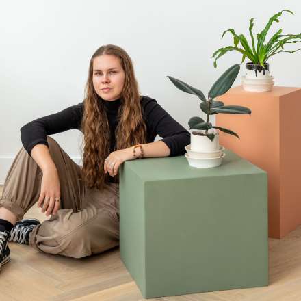 Faye McEwen's Bottoms-Up ceramic vessels enables plants to be watered bottom up preventing drowning and over watering.
