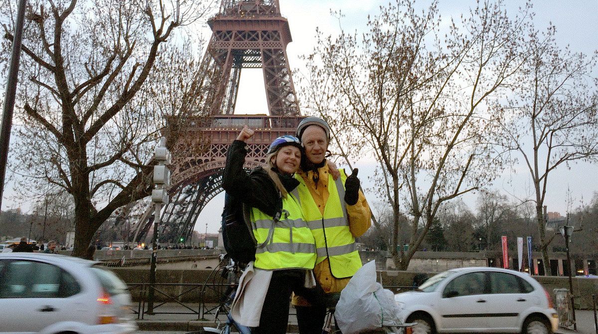 Fundraising criminology student cycles to Paris to help tackle youth violence