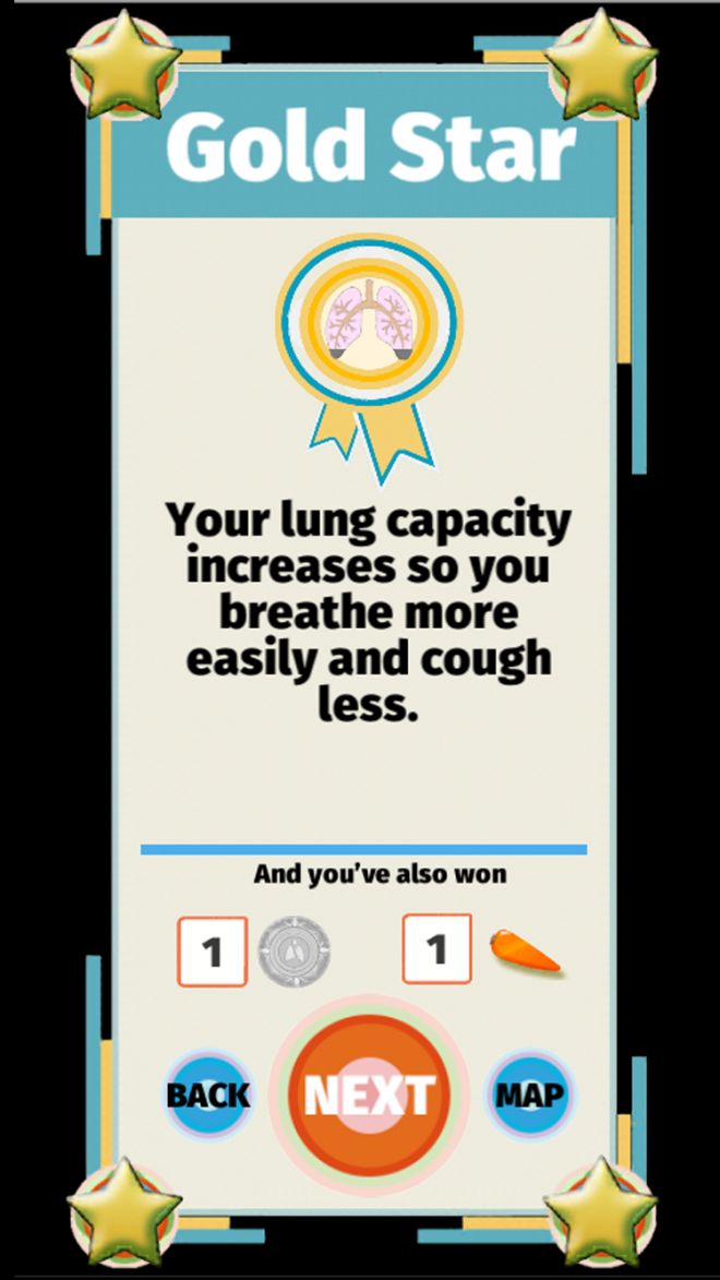 Rewards in the game include embedded health messages to help smokers quit.