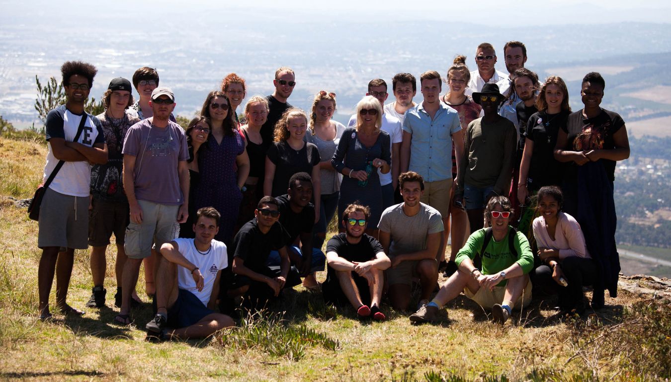 The school of Geography, Geology and the Environment students on their trip to South Africa - Photo courtesy of Corinne Cumming 