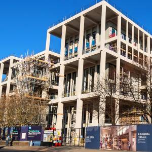 University and local community take last look at Town House construction ahead of its opening next year