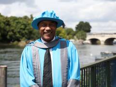 Director of V&A East Dr Gus Casely-Hayford awarded honorary degree from Kingston University 