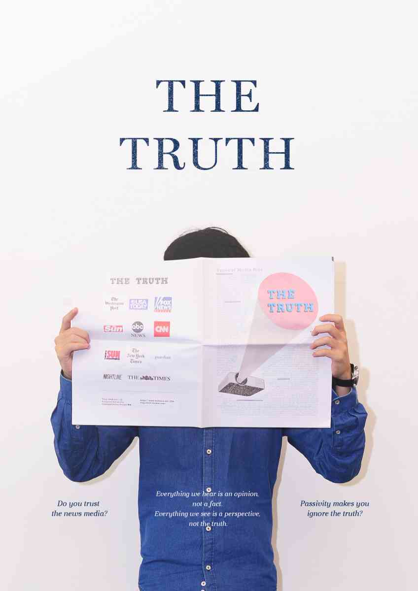 Student work poster - 'The Truth'