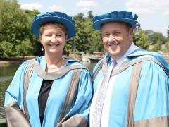 Founders of data science firm behind Tesco Clubcard Edwina Dunn and Clive Humby awarded honorary degrees by Kingston University