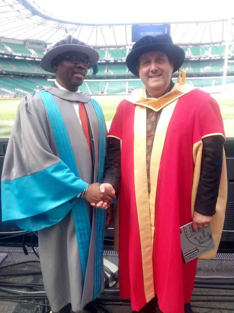 Dr Adeniyi Aseperi - Graduation at Twickenham Stadium