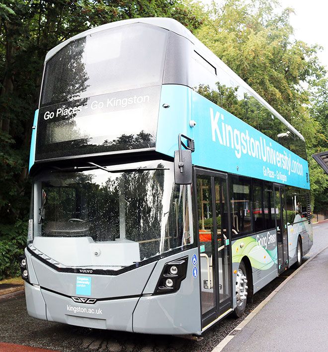 Photo of a Kingston University bus