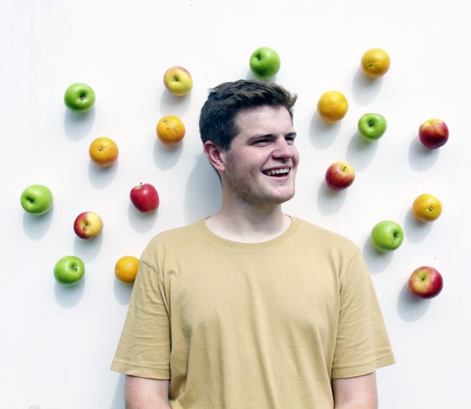 George Woolley hopes his wall hanging alternative to the fruit bowl leads to less food waste