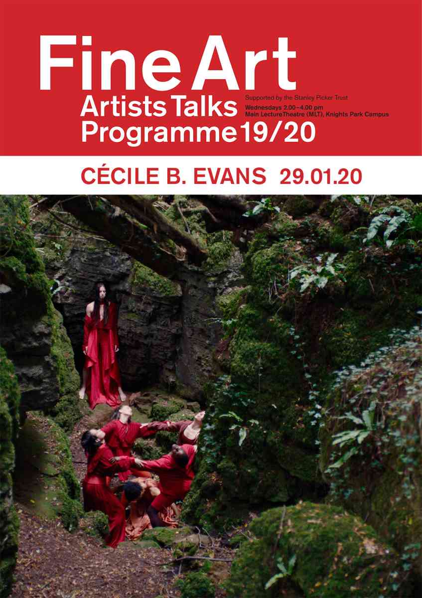 Artists Talks programme poster - Cécile B. Evans