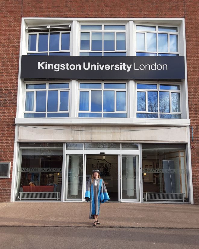 Angela Medvedeva was one of the youngest students to graduate with a PhD from Kingston University