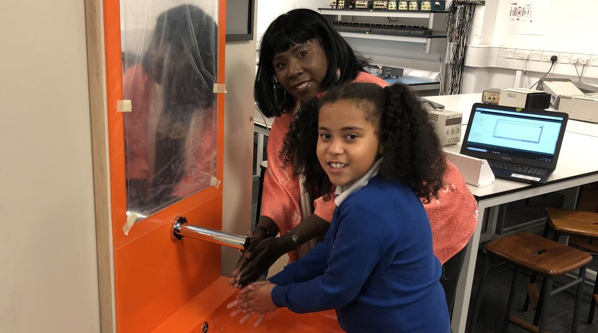 Primary school pupil's idea for automated sink to help mum during fight with cancer brought to life by Kingston University