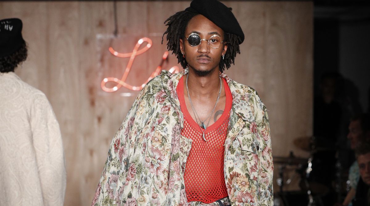 Kingston University designer Leyman Lahcine draws inspiration from Nobel Peace Prize winners in latest catwalk collection