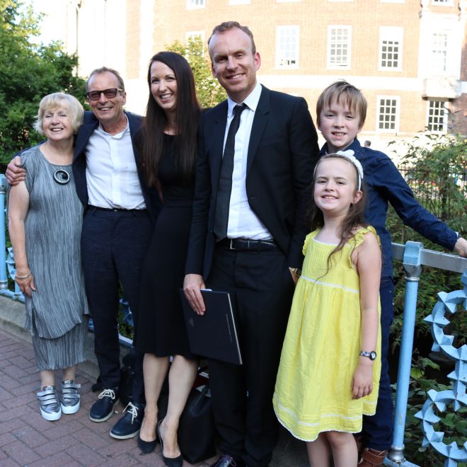 Haig\'s parents, wife and children came to Kingston to watch him take the stage of his first ever graduation ceremony.