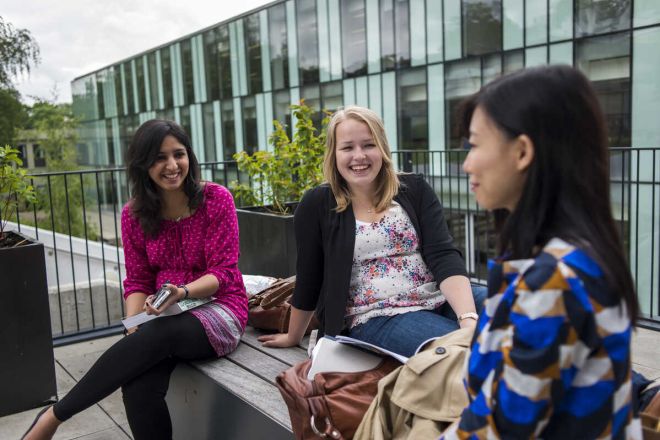 Students at Kingston Business School