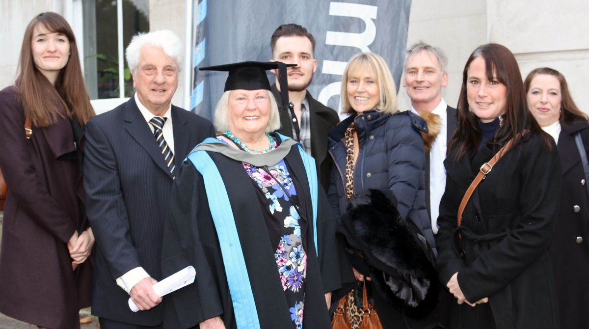 Inspirational 82 year old proves it's never too late to learn as she graduates with MA in Creative Writing from Kingston University