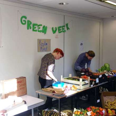 Fruit and Vegetable stall on campus