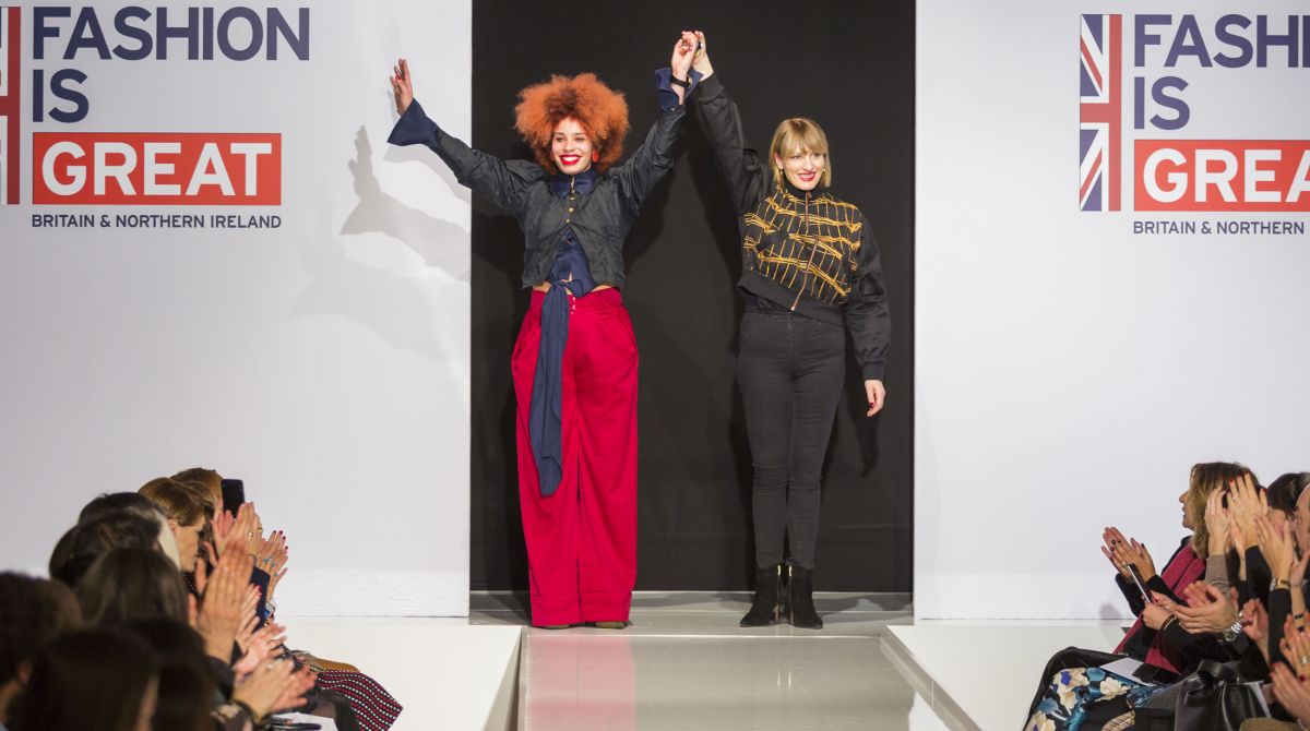 From AltaRoma to London Fashion Week – diversity celebrated on the catwalk as Kingston School of  Art fashion graduate Sadie Clayton's latest collection takes the style capitals by storm