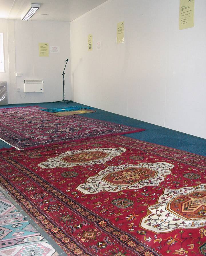 Prayer rugs in the Quiet Room