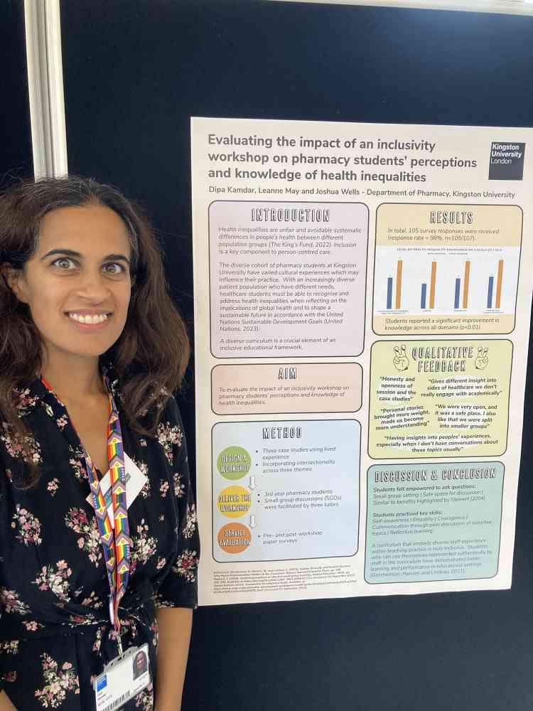 Poster Presentation at HEIR Network Conference 2023 - Evaluation of a health inequalities workshop - Evaluating the impact of an inclusivity workshop on pharmacy students' perceptions and knowledge of health inequalities.