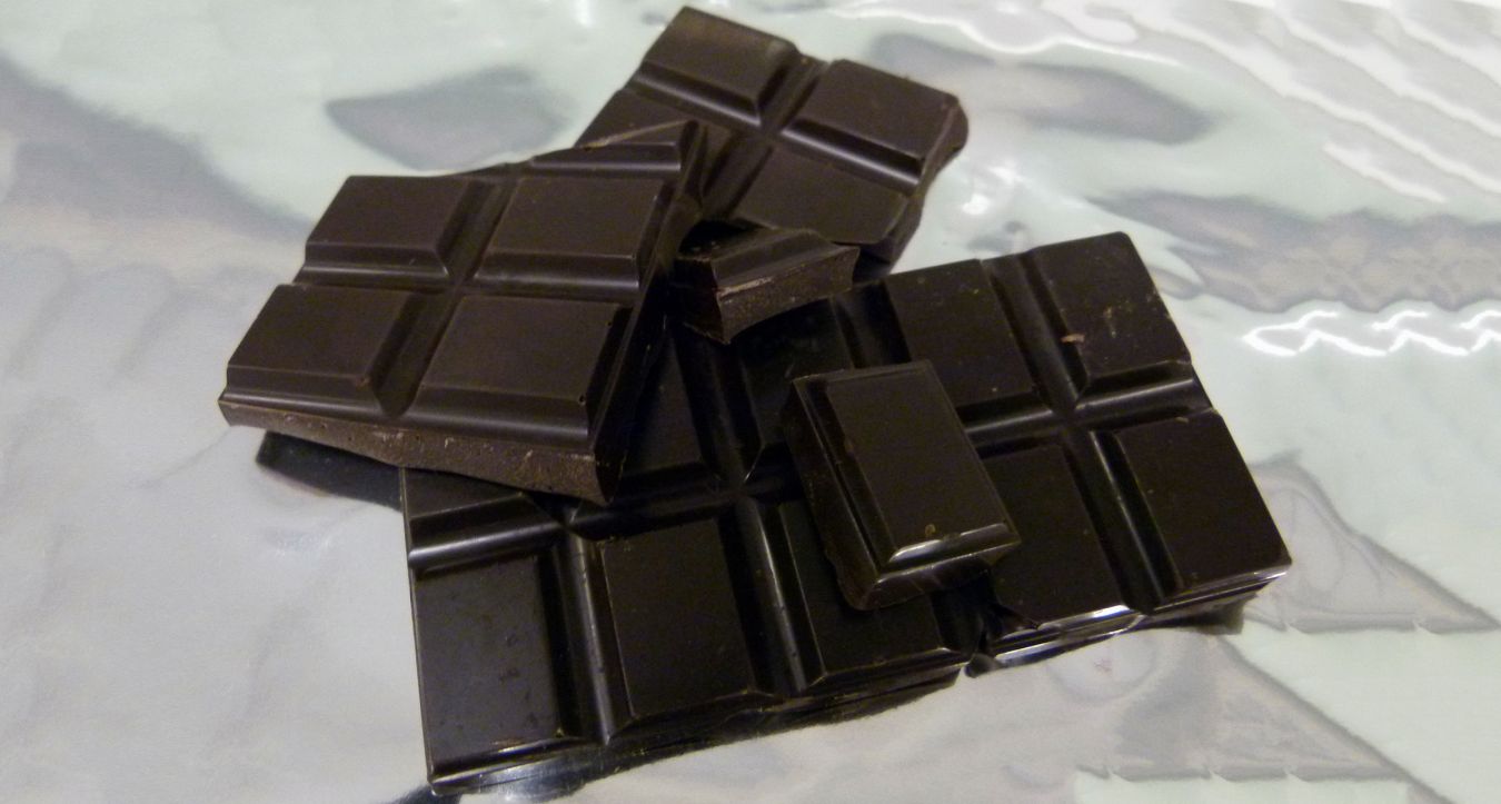 Some of the dark chocolate being used in the team\'s latest research