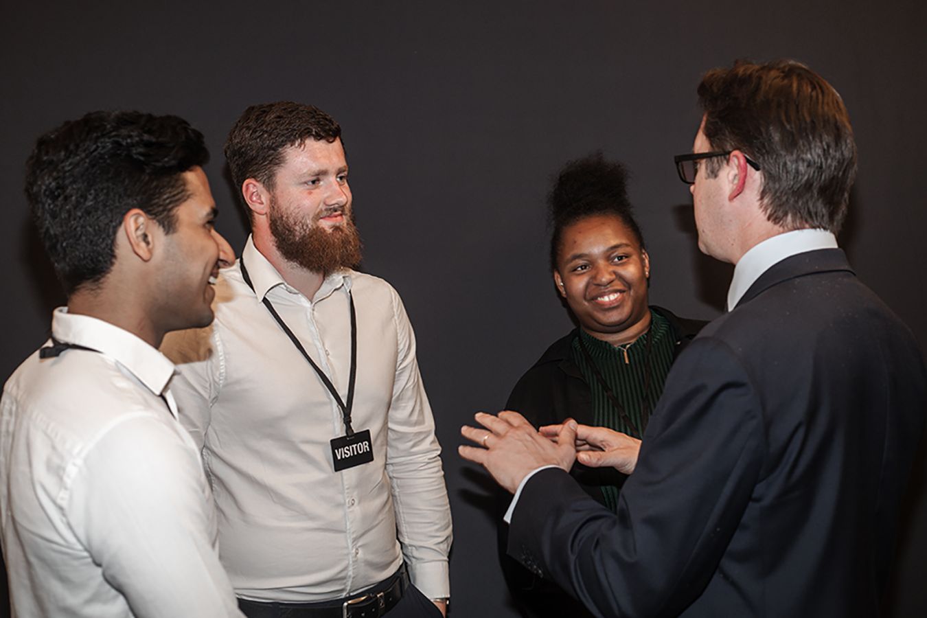 Dhruv, Charlie and Denise talk to Parliamentary Under-Secretary of State for Apprenticeships and Skills Alex Burghart MP.