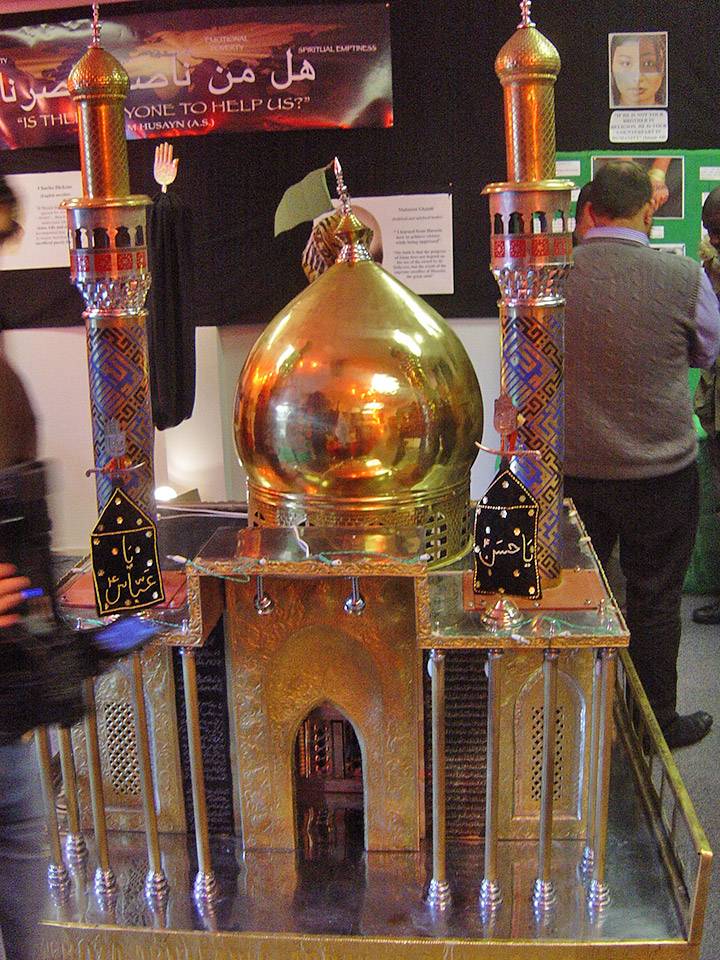 Temple model at an event