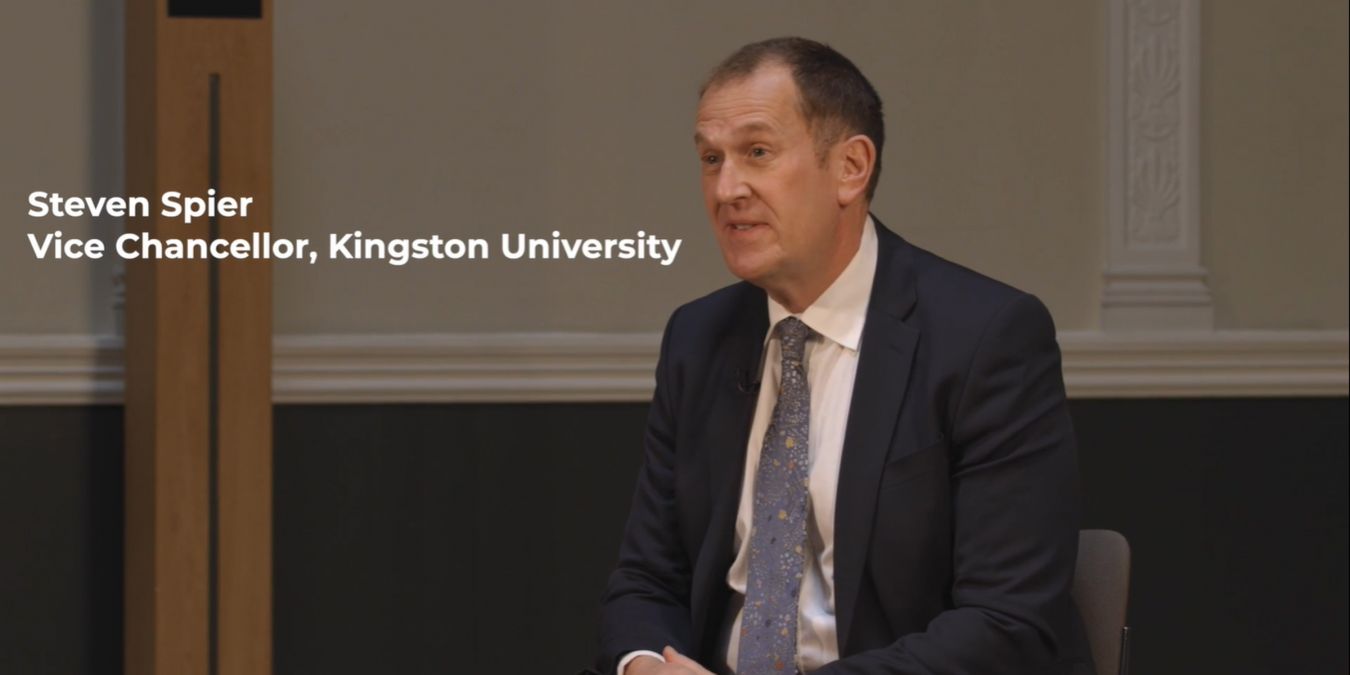 Vice-Chancellor Professor Steven Spier told the panel about Kingston University\'s KU Cares scheme.