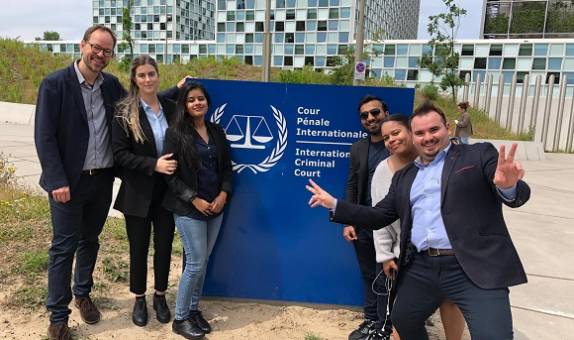 Kingston Law students at the International Criminal Law Moot Court competition