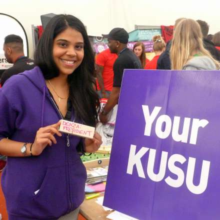 Students at the students' union freshers event