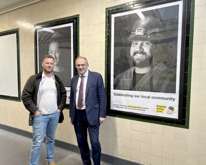 Mr Wyatt and Sir Ed Davey at the Community Rail Week 