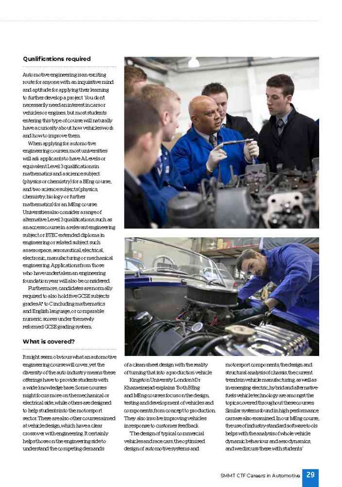 The SMMT Automotive Industry Careers Guide - www.smmt.co.uk