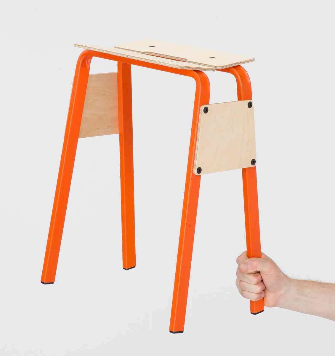 Product & Furniture Design BA(Hons) student work -  Dominic Postlethwaite, Crush-bent stool