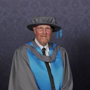 Renowned illustrator John Vernon Lord receives honorary fellowship from Kingston University at Kingston School of Art graduation ceremony 