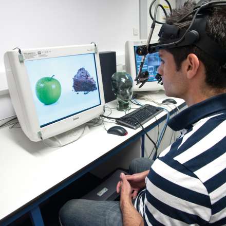 Eye-tracking equipment in the psychology lab