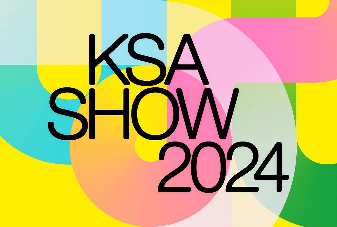 Colourful stripes to advertise the KSA Show 2024