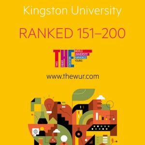 Times Higher Education ranks Kingston University in top 200 young institutions across the globe