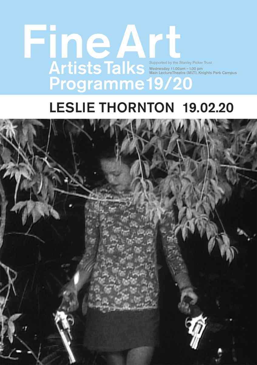 Artists Talks programme poster - Leslie Thornton