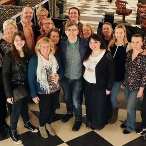 Kingston University choir mixes with royalty and top celebrities during Gareth Malone flash mob at launch of new London hotel, The Ned