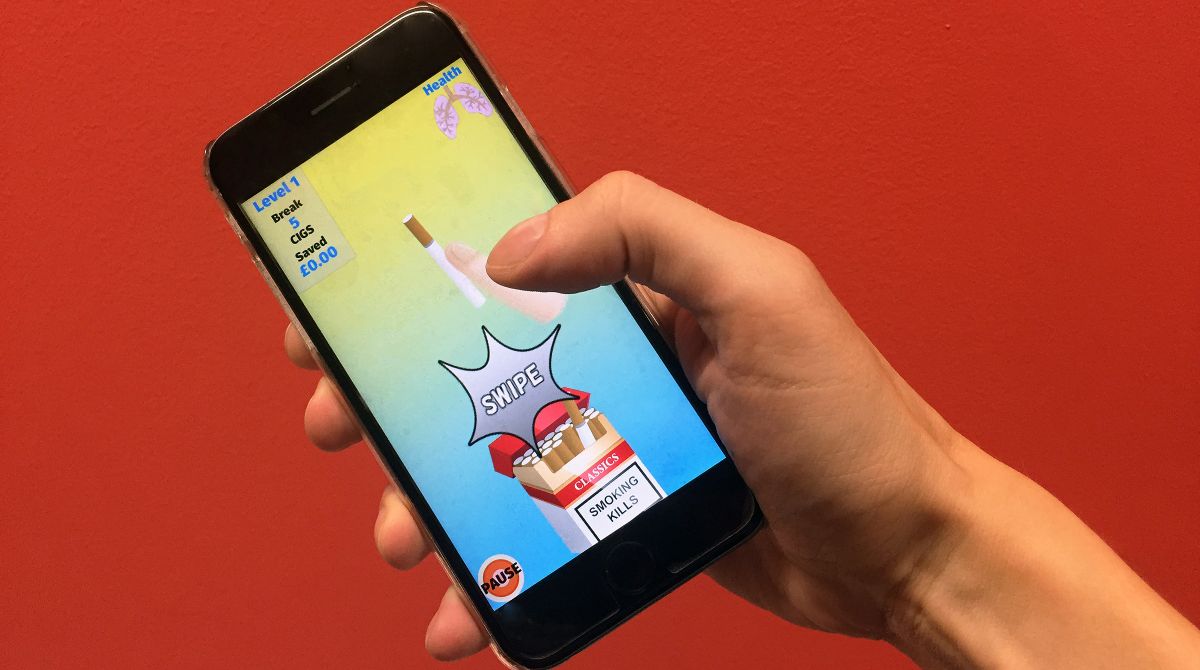 Kingston University academics play key part in project to devise smartphone app that uses games technology to help smokers kick the habit 