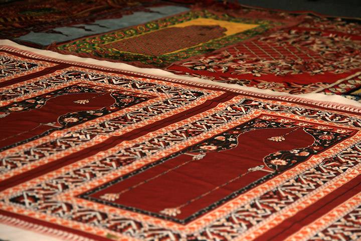 Prayer rugs in the Quiet Room