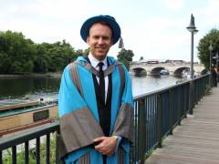 Acclaimed novelist and screenwriter Matt Haig shares top tips on life after graduation as he receives honorary degree from Kingston University 