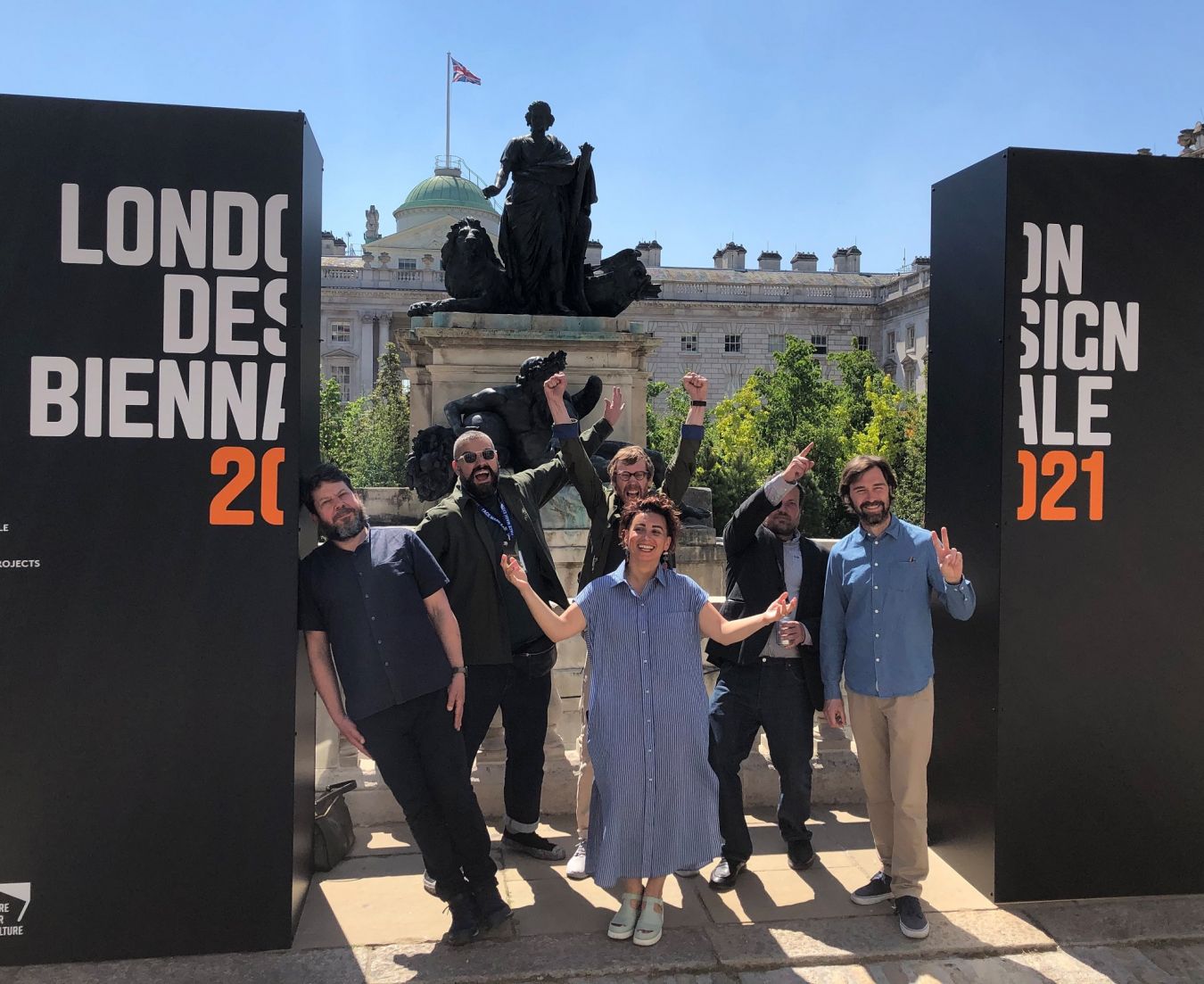  The team behind the exhibition at the London Design Biennale – (L-R) Professor Daniel Charny, Inigo Cornago, Azadeh Fatehrad, Dr Christoph Lueder, Dr Paul Micklethwaite and Konstantinos Chalaris.The team behind the exhibition at the London Design Biennale – (L-R) Professor Daniel Charny, Konstantinos Chalaris,  Dr Azadeh Fatehrad,  Dr Paul Micklethwaite, Dr Christoph Lueder and Inigo Cornago.