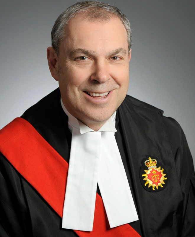 Kingston University alumni Graeme Mew, Judge, Superior Court of Justice, Ontario