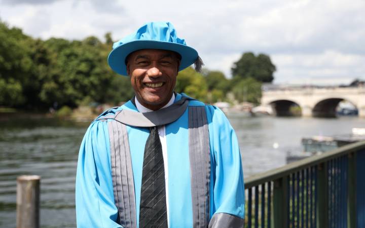 Director of V&A East Dr Gus Casely-Hayford awarded honorary degree from Kingston University 