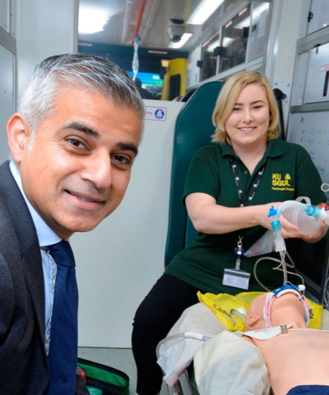 Tooting MP Sadiq Khan said the centre was a vital resource to deliver world class training for paramedics. 