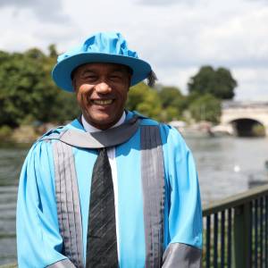 Director of V&A East Dr Gus Casely-Hayford awarded honorary degree from Kingston University 