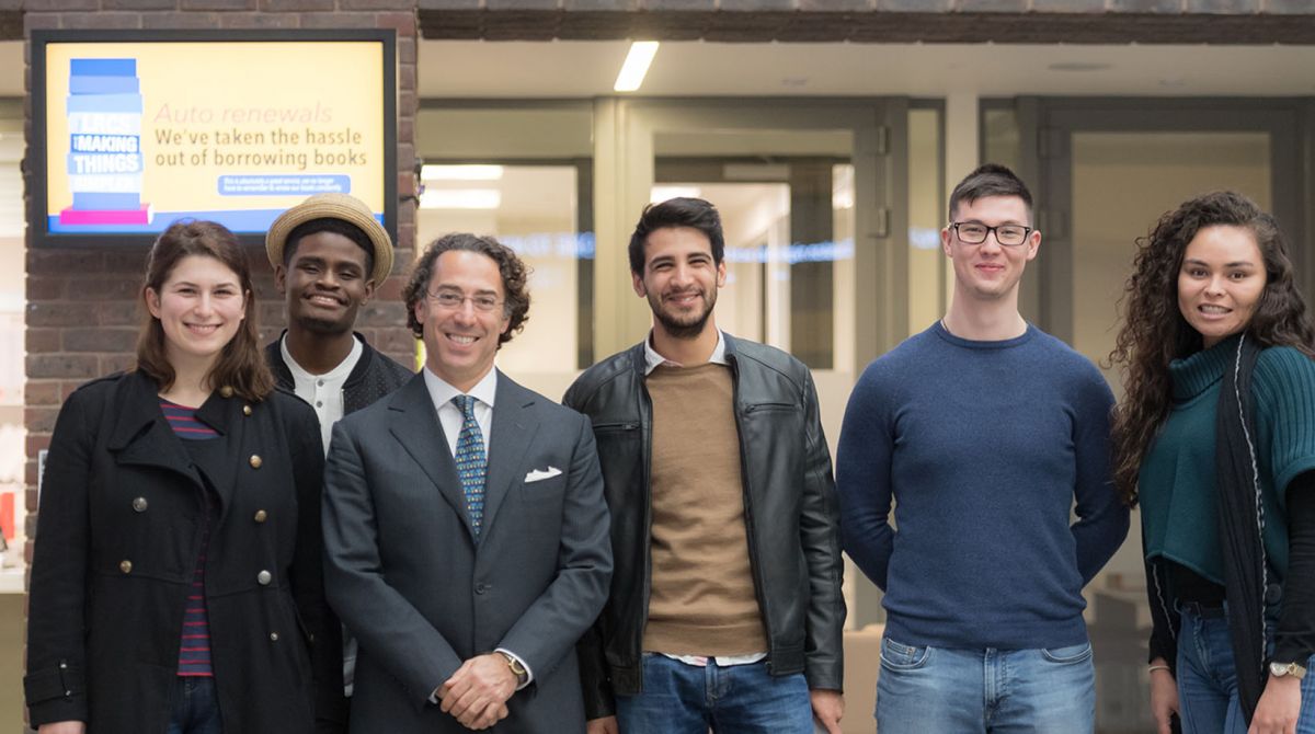 Economics alumnus Stefano Ciampolini returns to campus to share his insights into entrepreneurship in the healthcare industry